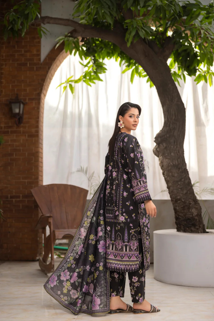 Zinnia - 3 PC Printed Dress