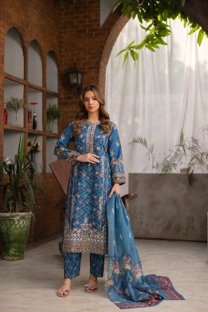 Nayab - 3 PC Printed Dress