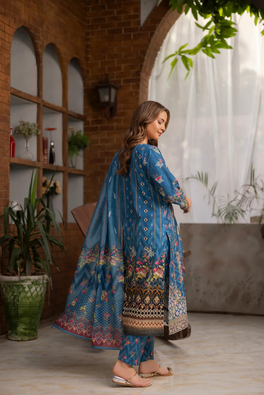 Nayab - 3 PC Printed Dress