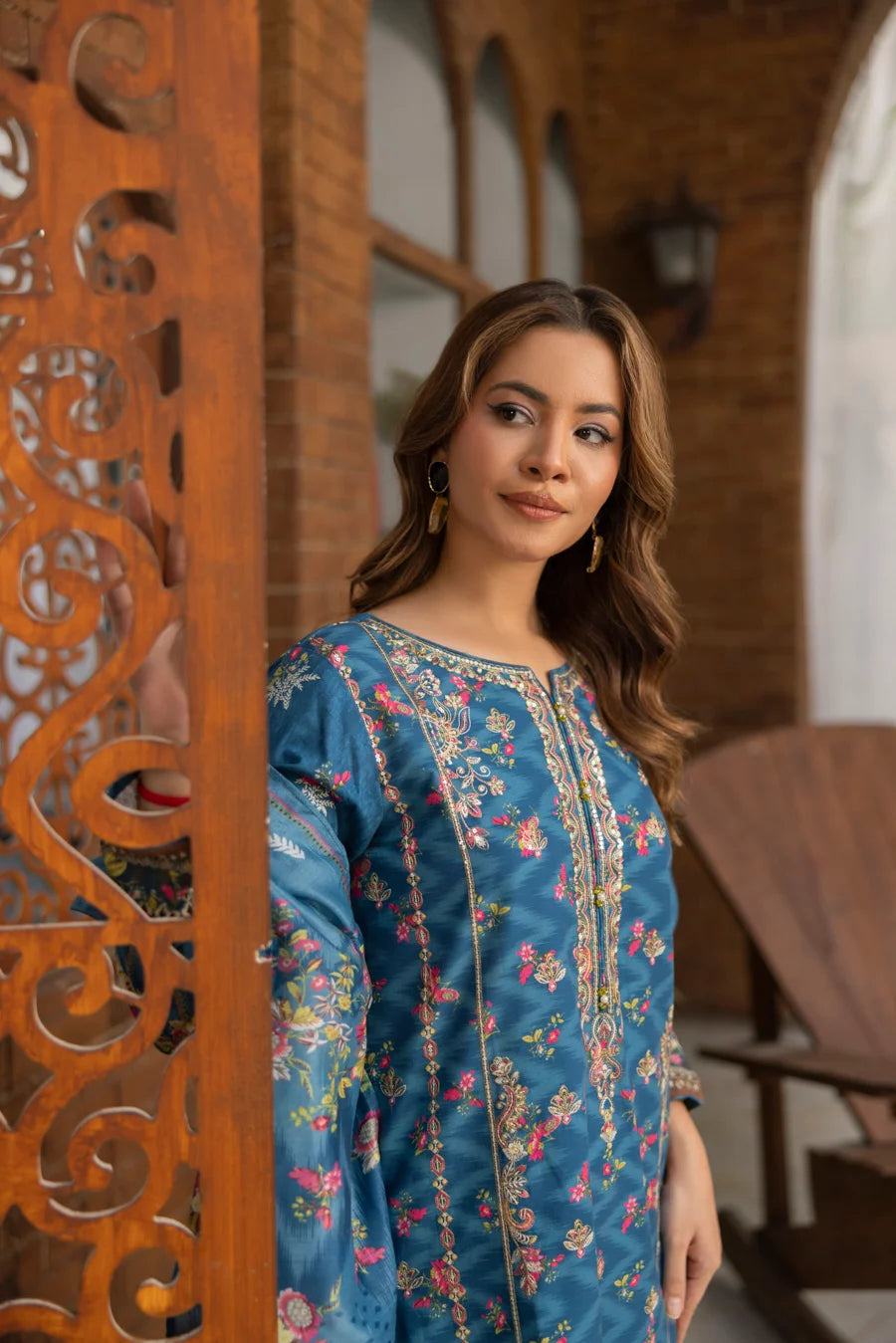 Nayab - 3 PC Printed Dress
