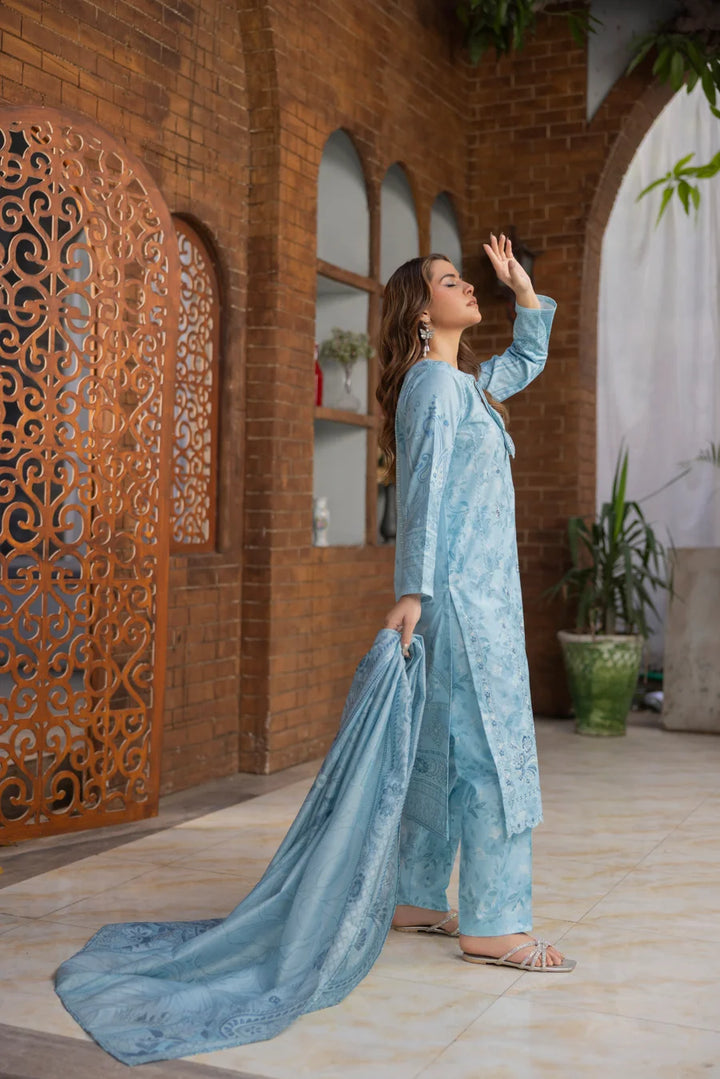 Azraq - 3 PC Printed Dress