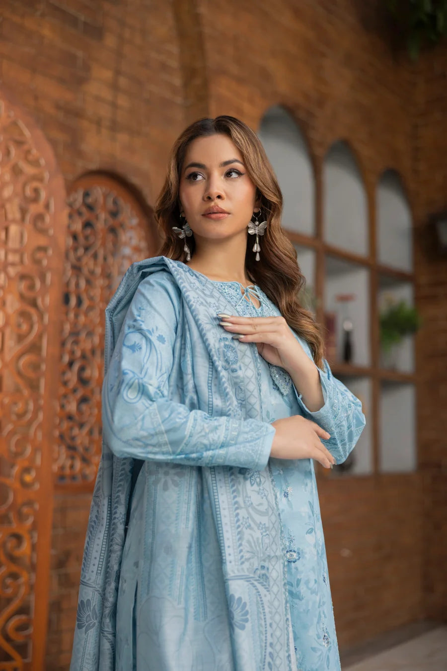 Azraq - 3 PC Printed Dress