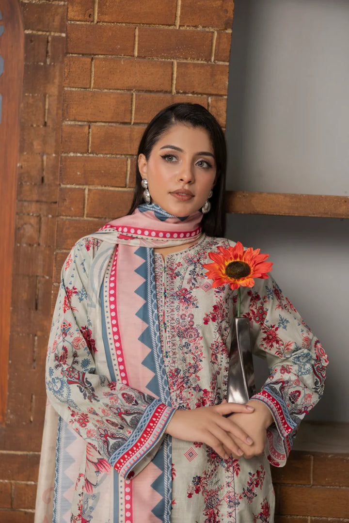 Afsana - 3 PC Printed Dress
