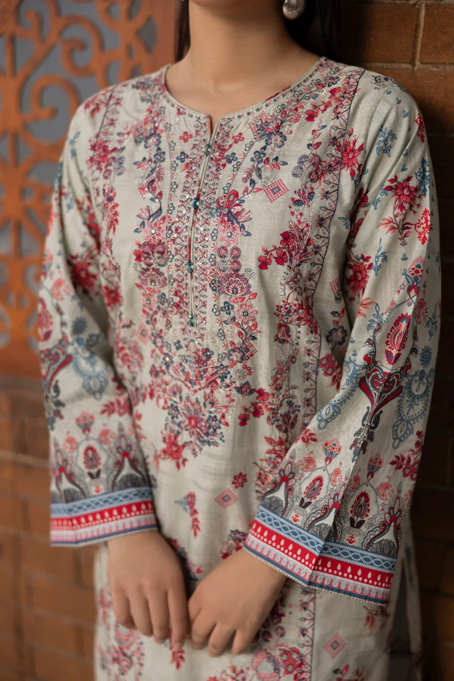 Afsana - 3 PC Printed Dress