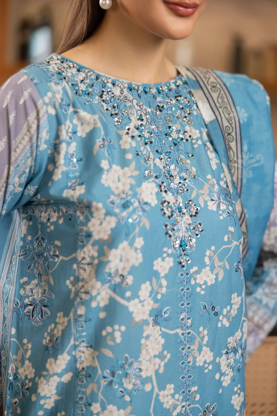Samaa - 3 PC Printed Dress