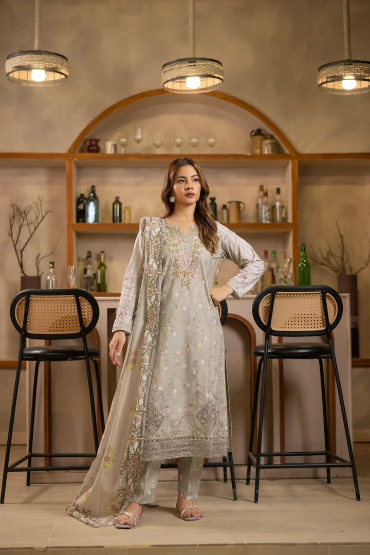 Arwa - 3 PC Printed Dress