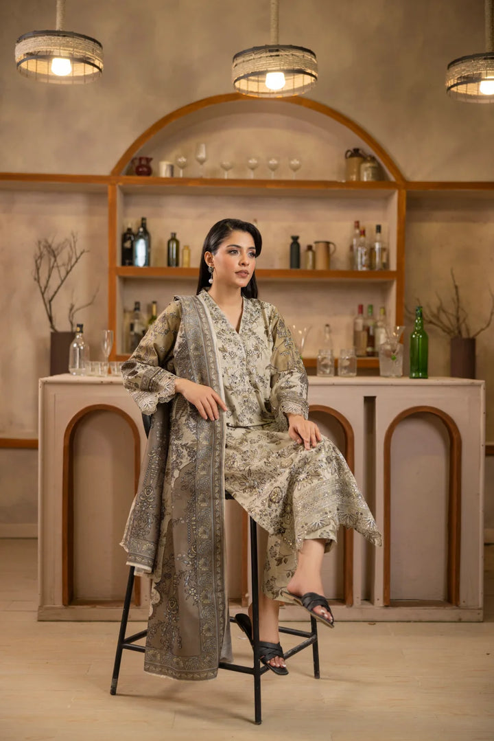 Adeena - 3 PC Printed Dress