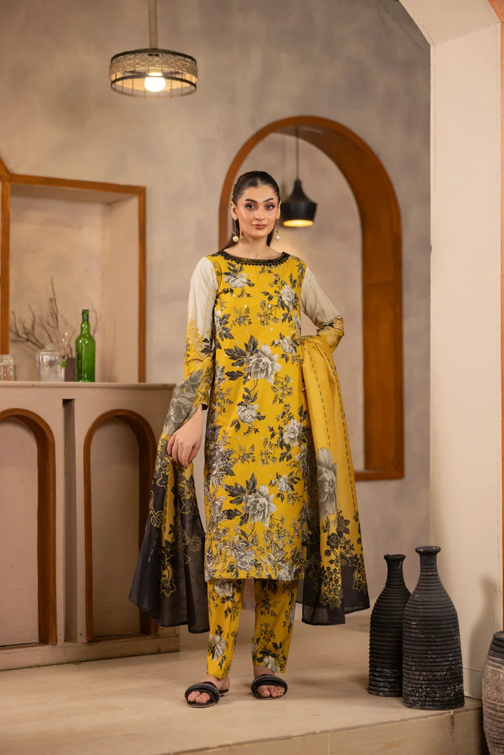 Zohrah - 3 PC Printed Dress