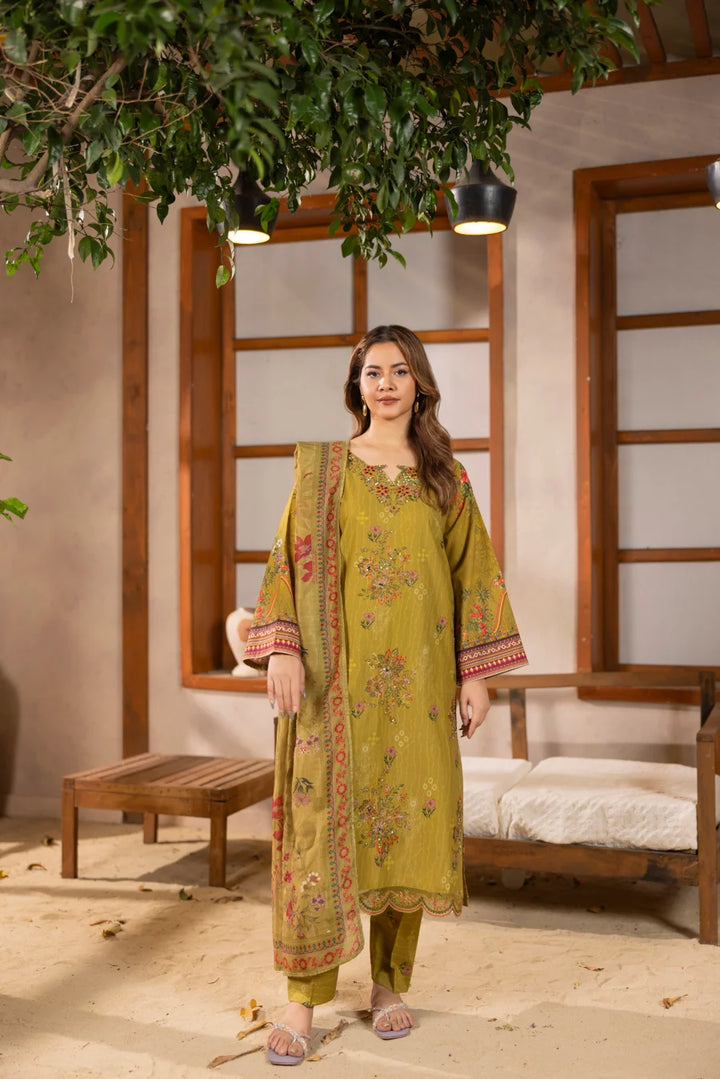 Zaitoon - 3 PC Printed Dress