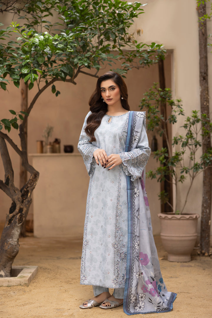 Aafreen - 3 PC Printed Dress