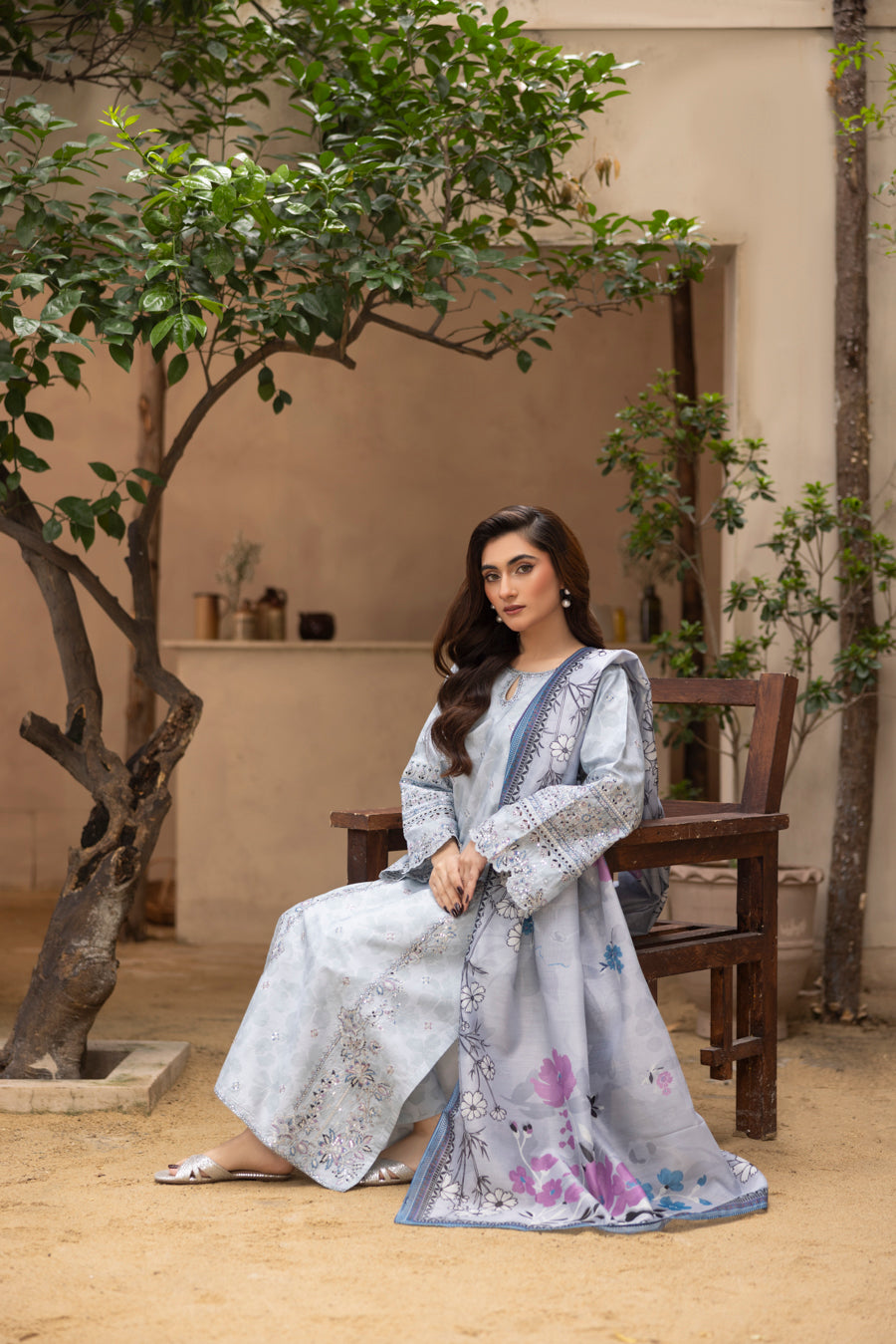 Aafreen - 3 PC Printed Dress