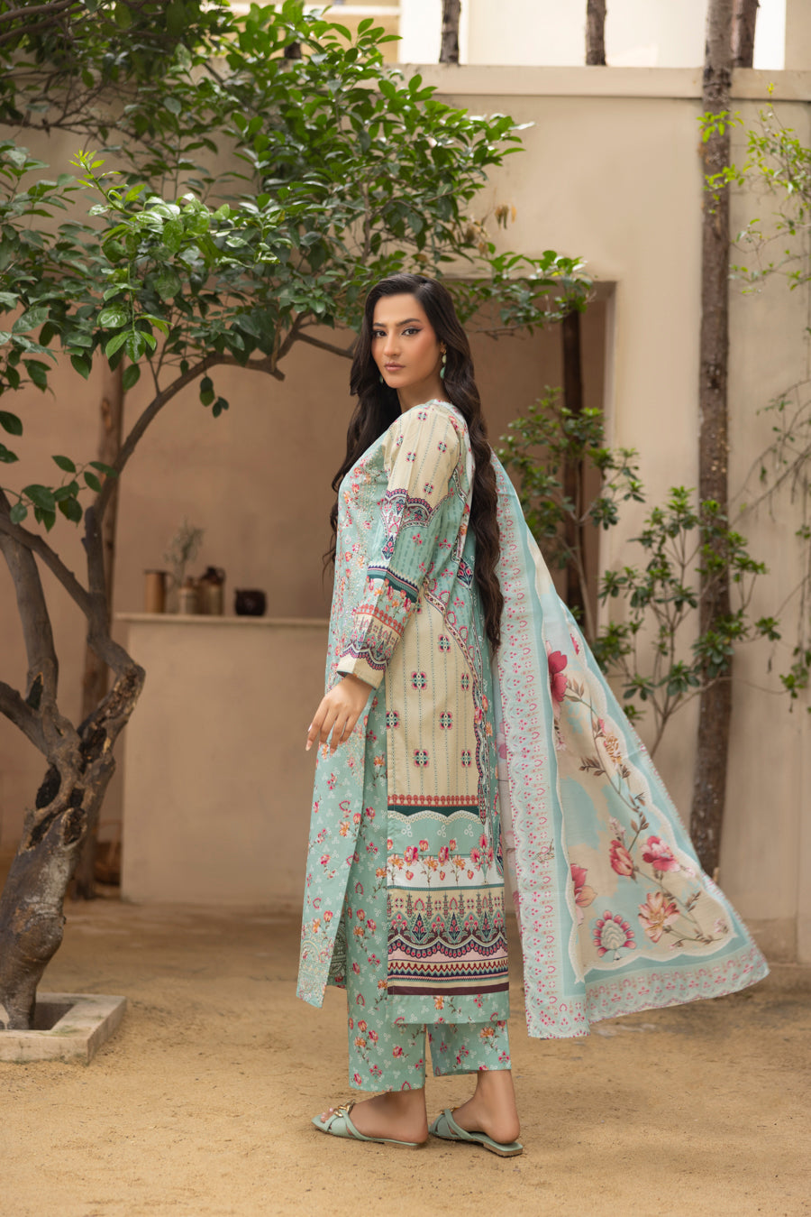 Naima - 3 PC Printed Dress