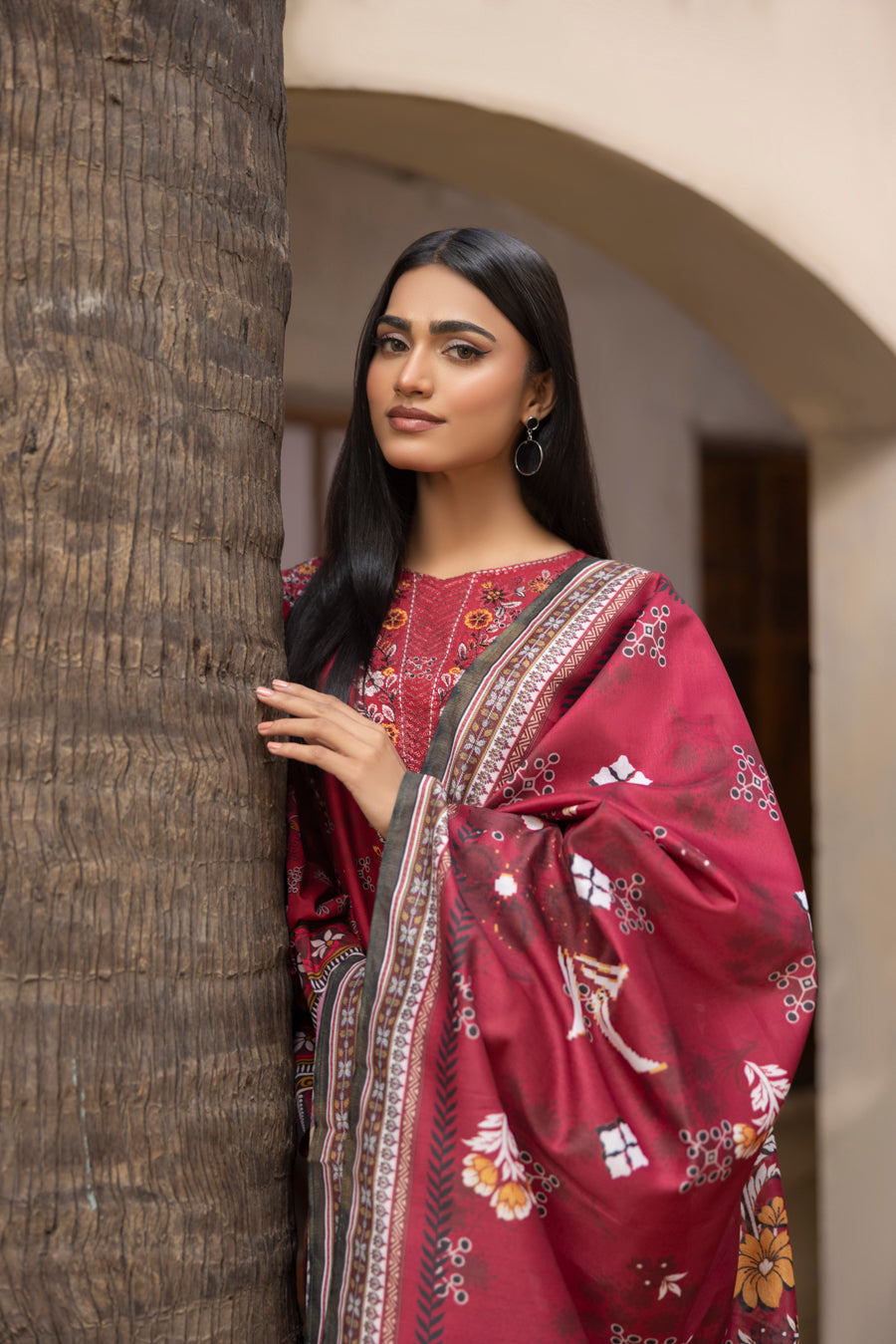 Nekhat - 3 PC Printed Dress