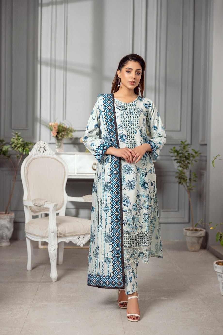 Ajar 3Pc - PRINTED DRESS