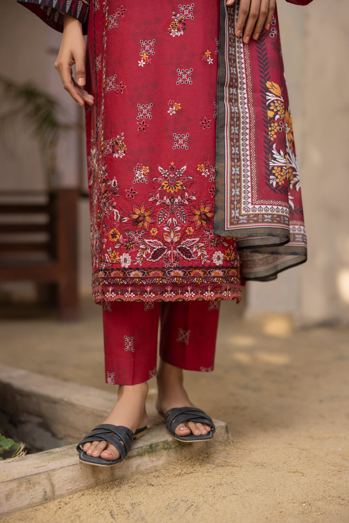 Nekhat - 3 PC Printed Dress