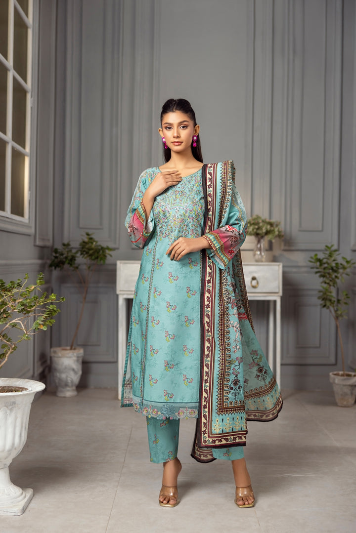 Mahira 3PC - PRINTED DRESS