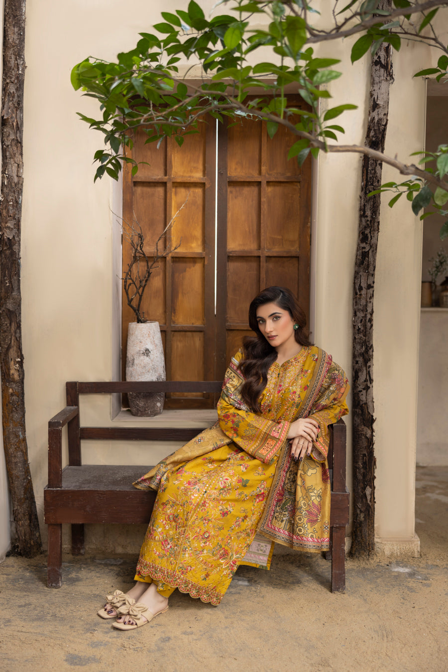 Mehrunisa - 3 PC Printed Dress