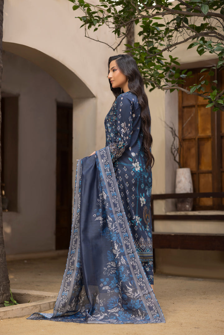 Layaan - 3 PC Printed Dress