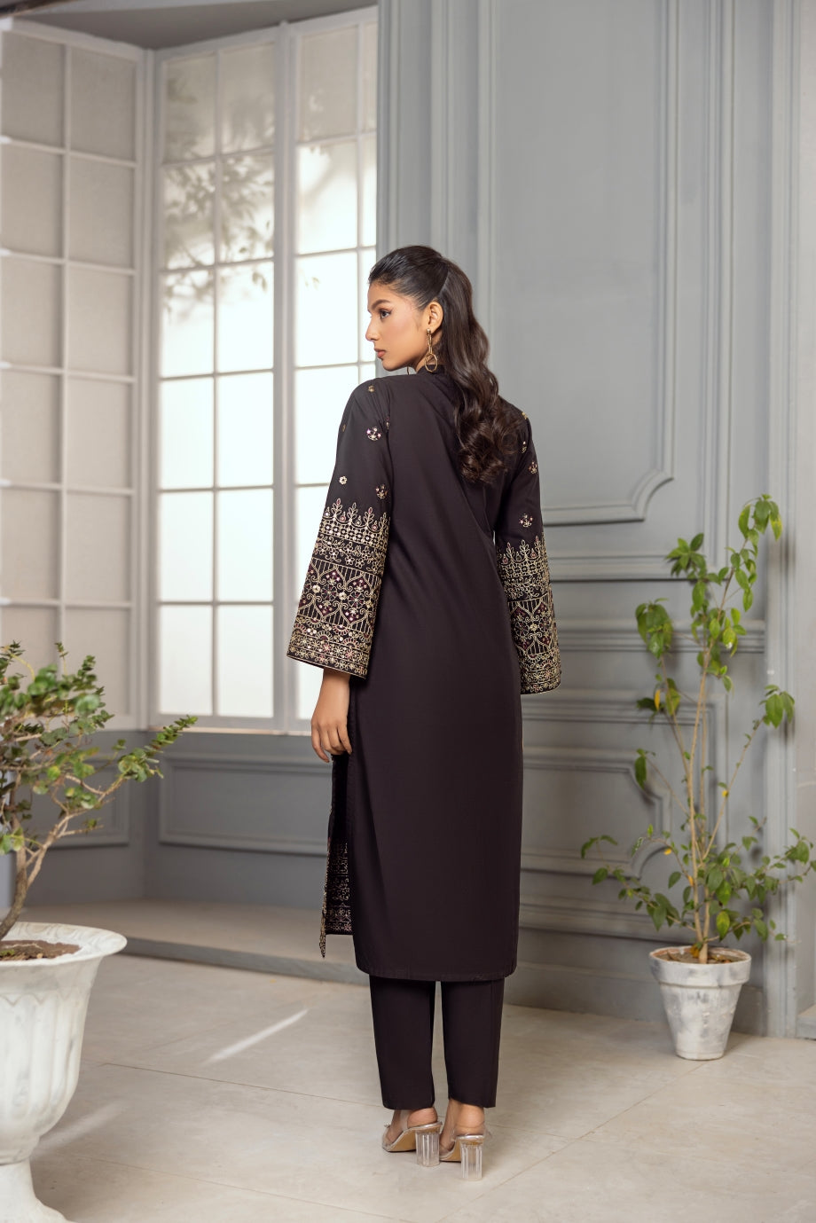 Black Magisk 2PC - EMBROIDERED DRESS