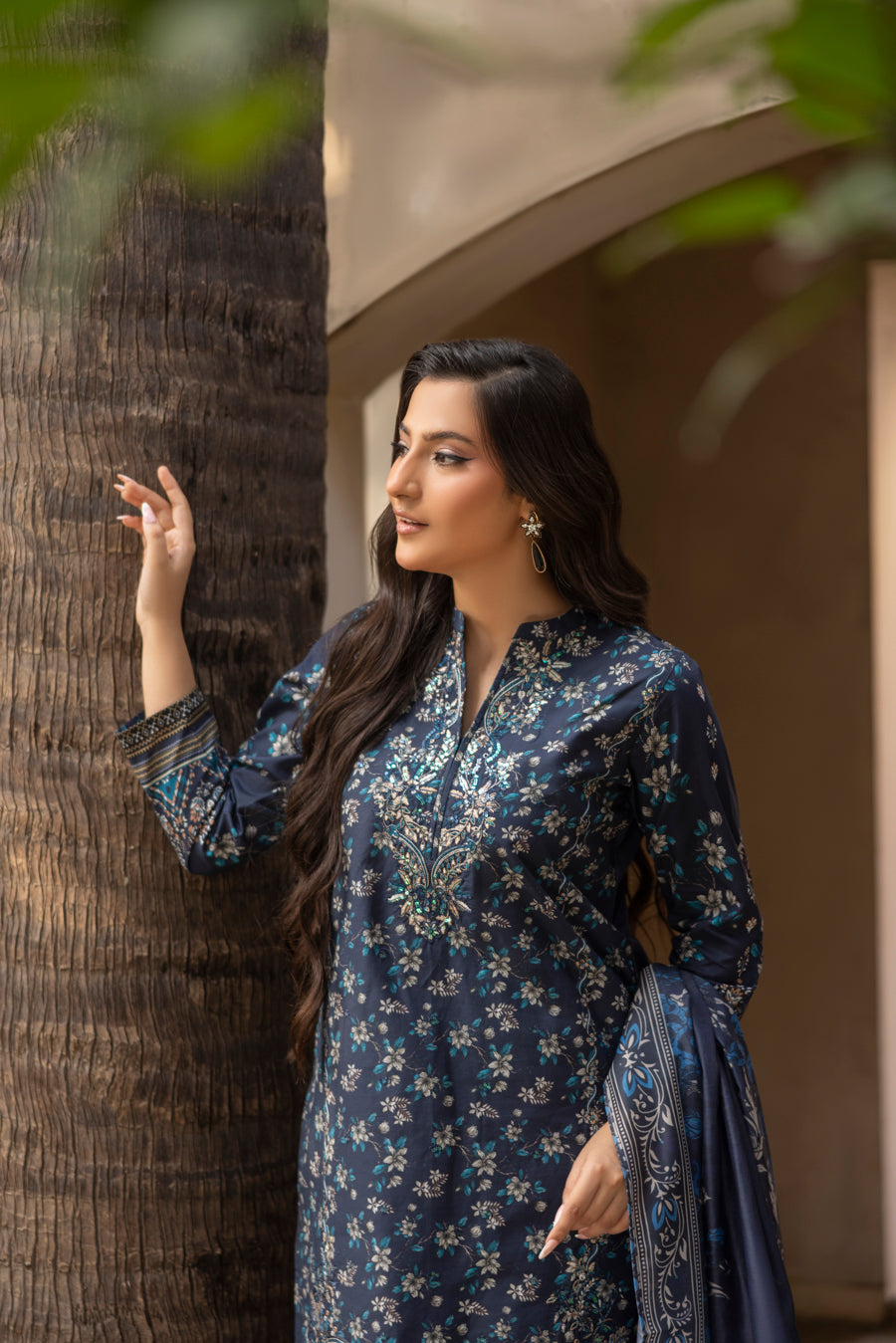 Layaan - 3 PC Printed Dress