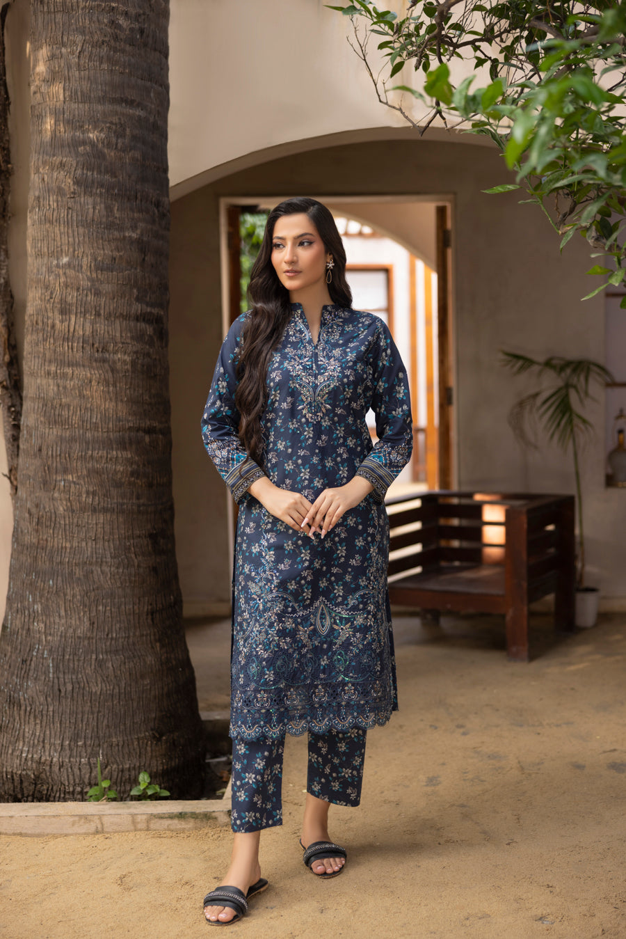 Layaan - 3 PC Printed Dress