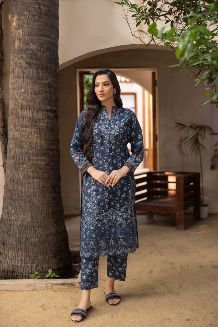 Layaan - 3 PC Printed Dress