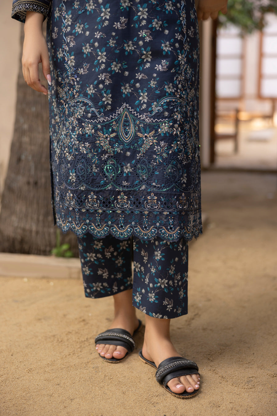 Layaan - 3 PC Printed Dress