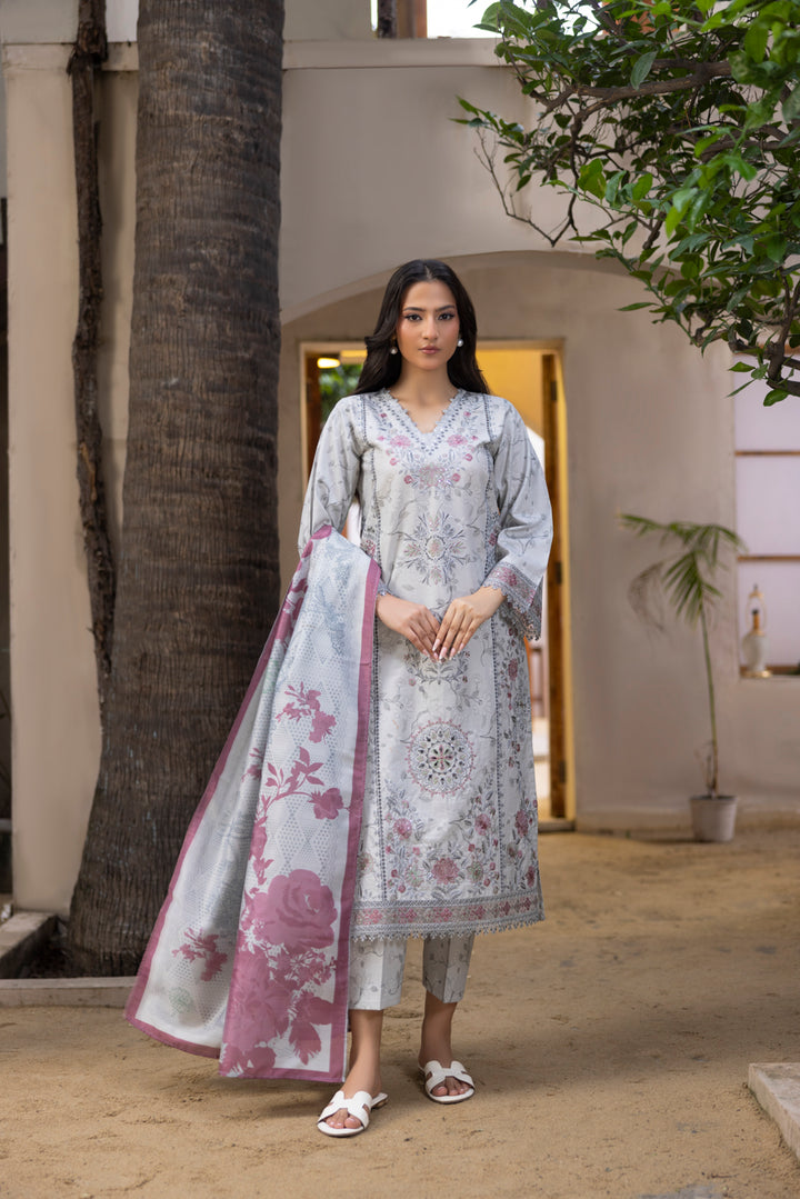 Maahira - 3 PC Printed Dress