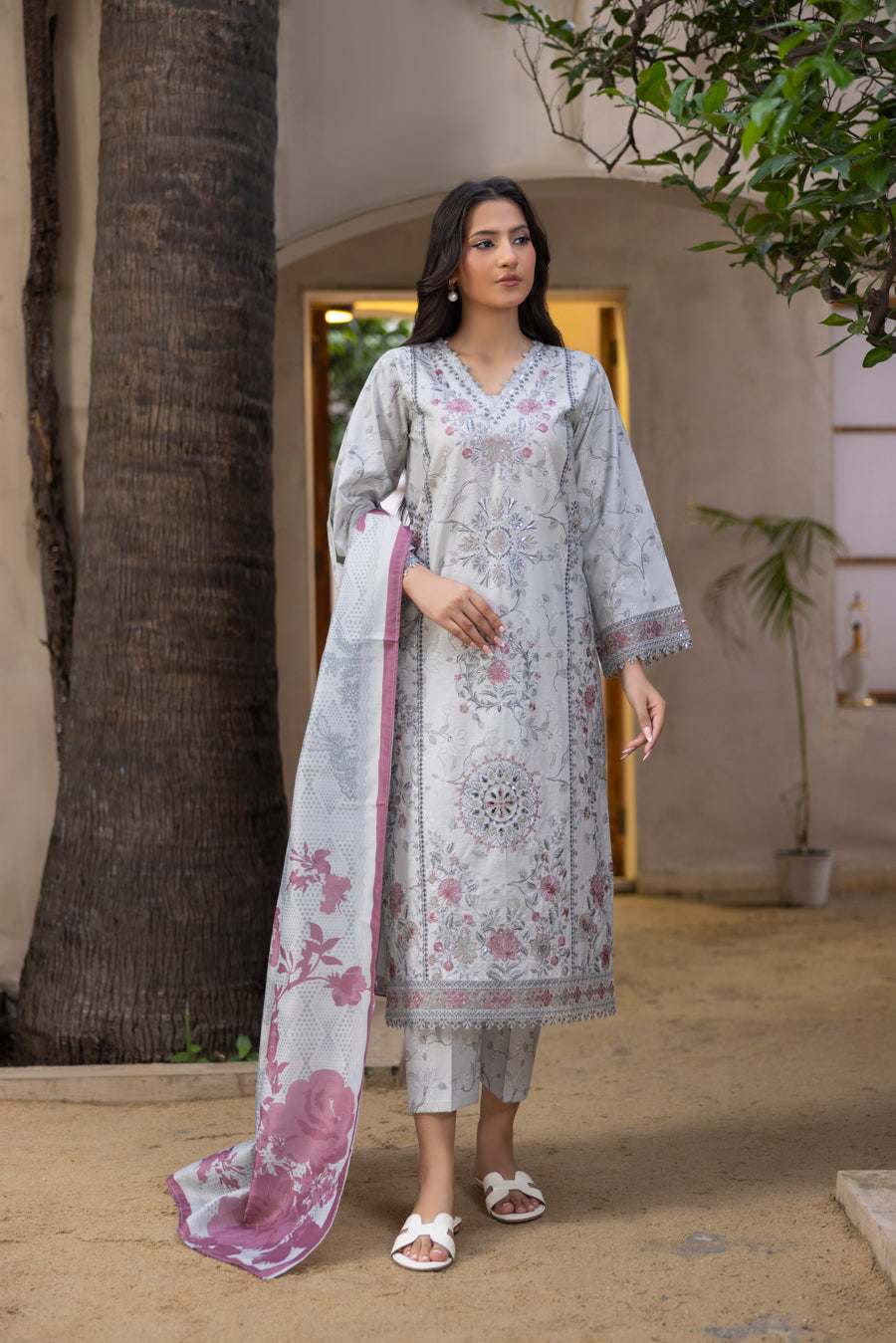 Maahira - 3 PC Printed Dress