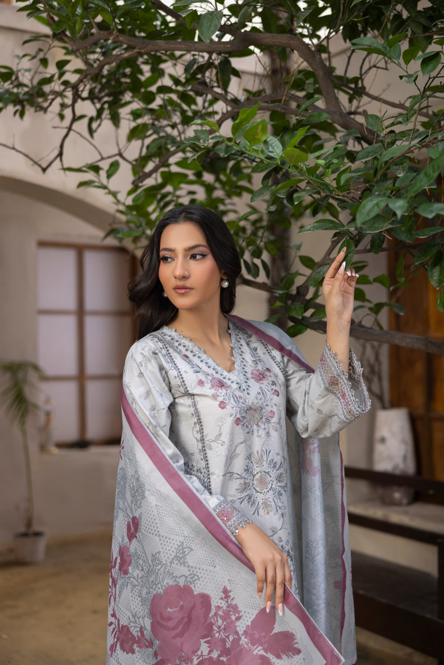 Maahira - 3 PC Printed Dress