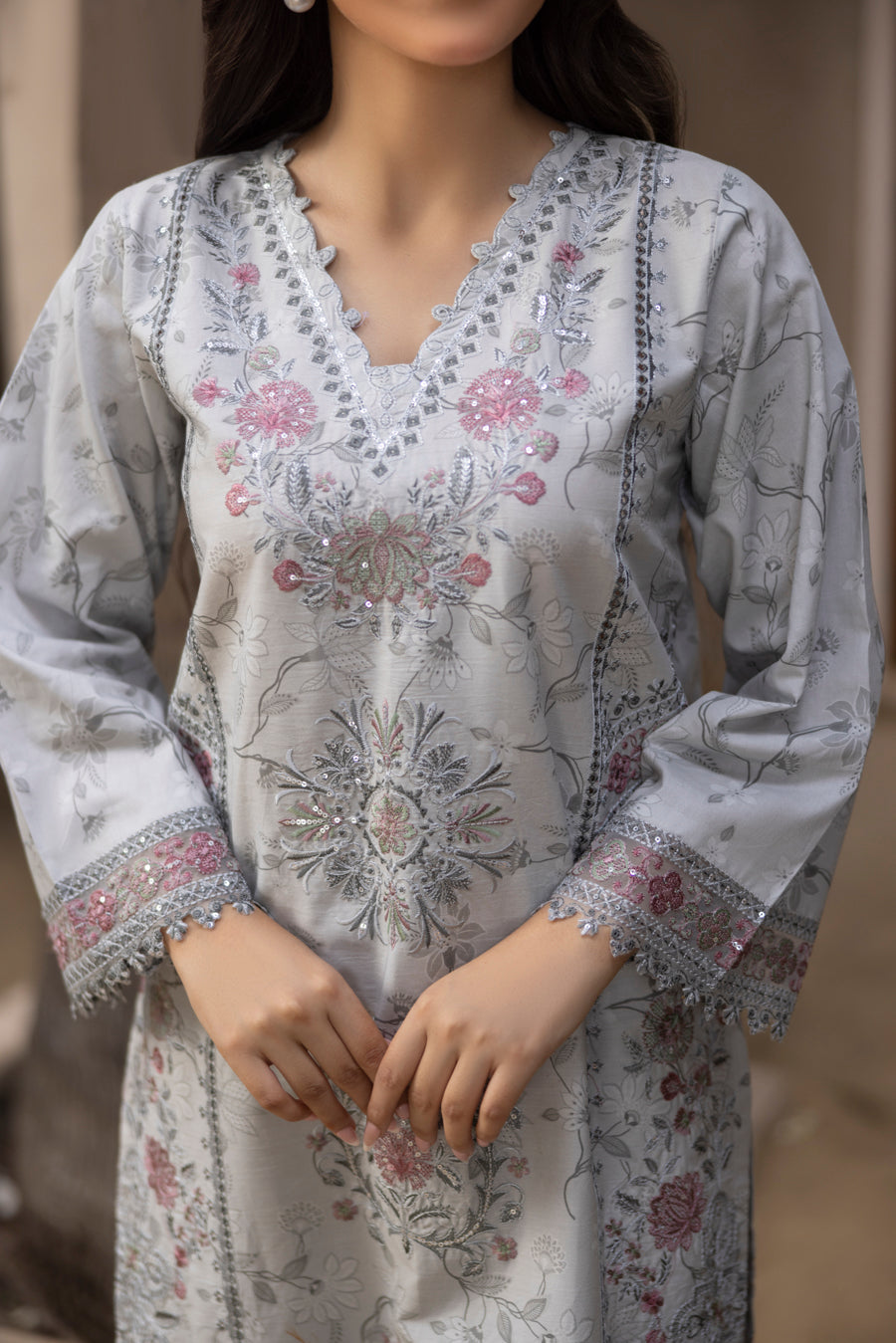 Maahira - 3 PC Printed Dress