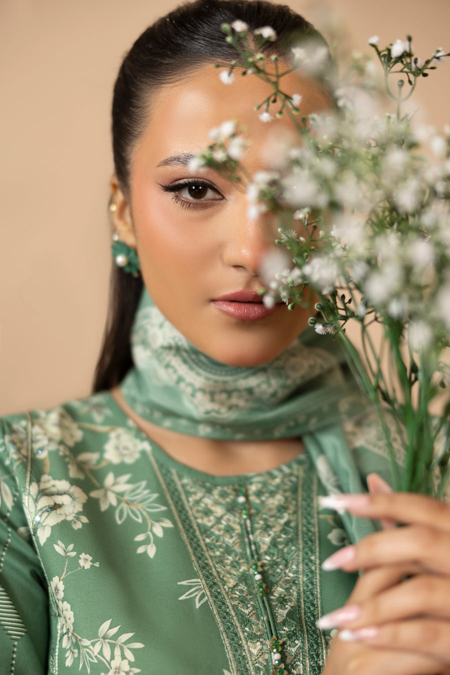 Naureen - 3 PC Printed Dress