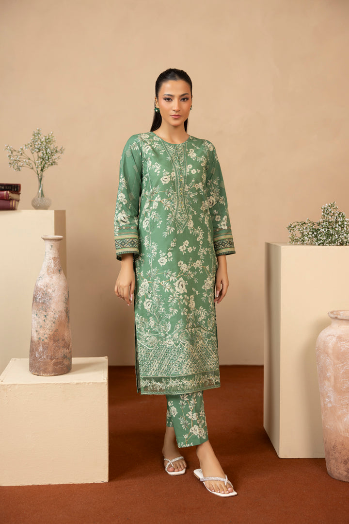 Naureen - 3 PC Printed Dress