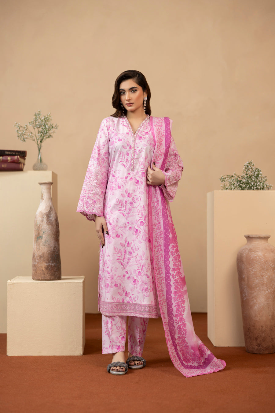 Zarmina - 3 PC Printed Dress