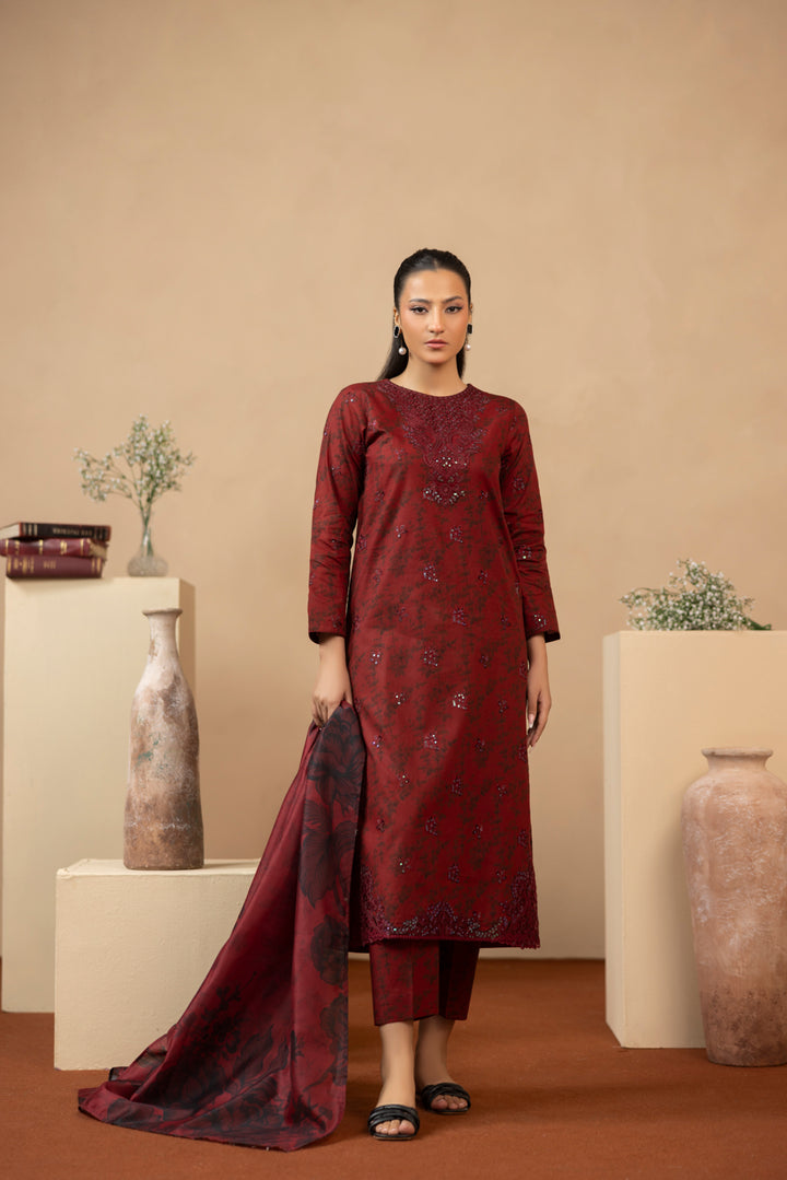 Rahaab - 3 PC Printed Dress