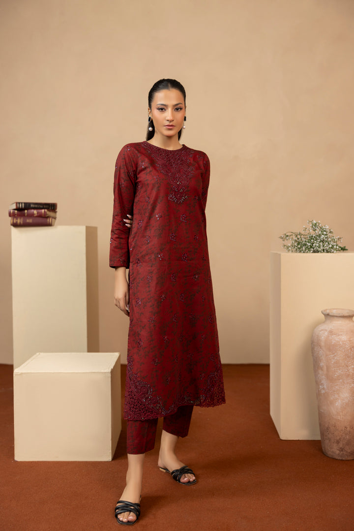Rahaab - 3 PC Printed Dress