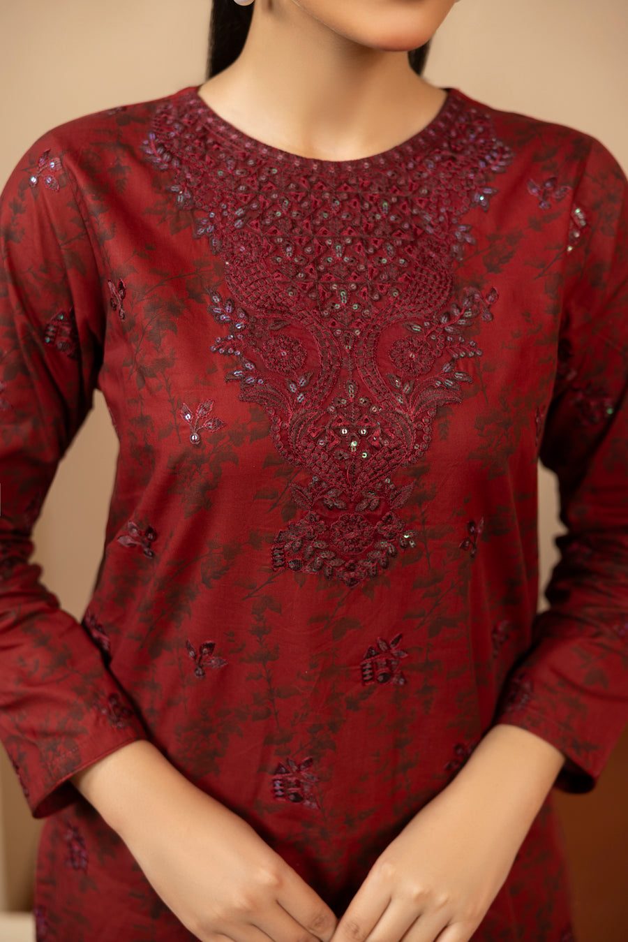 Rahaab - 3 PC Printed Dress