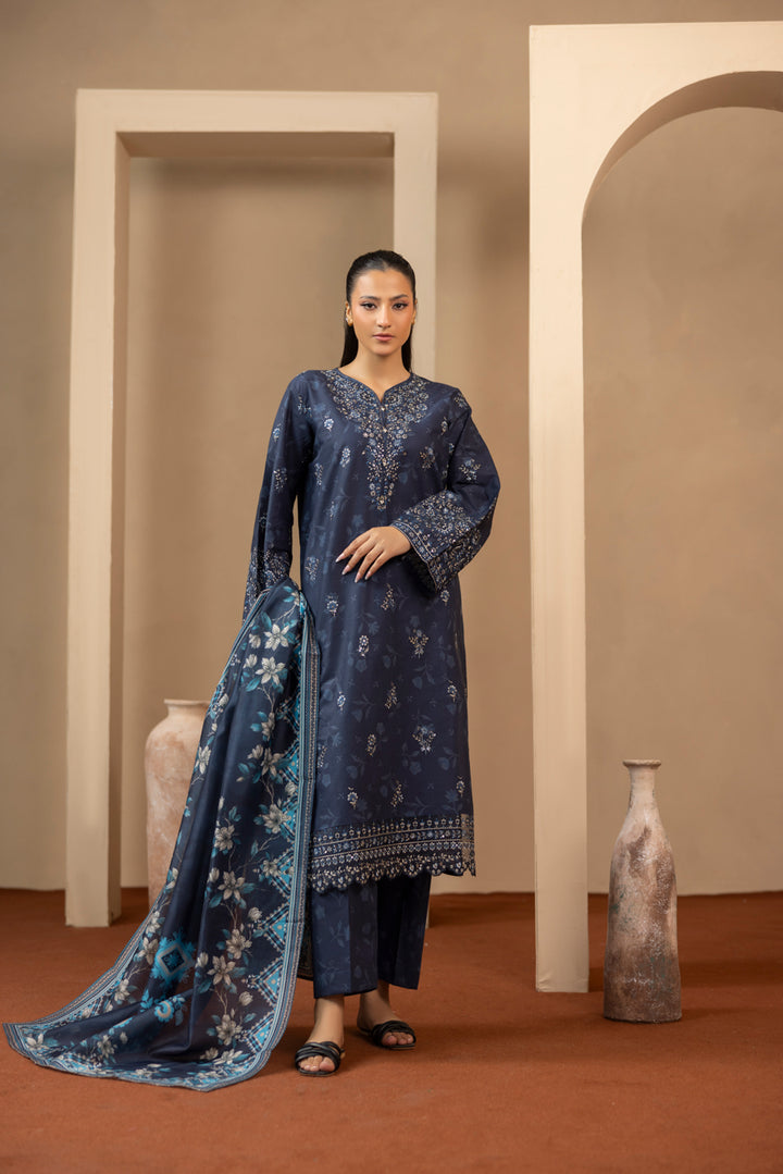 Nawal - 3 PC Printed Dress