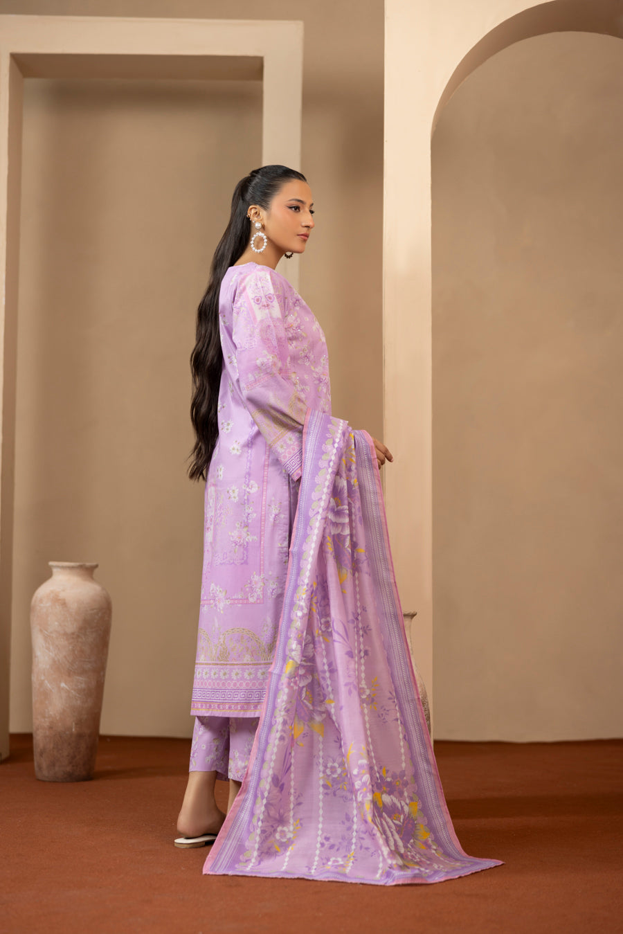 Nureh - 3 PC Printed Dress