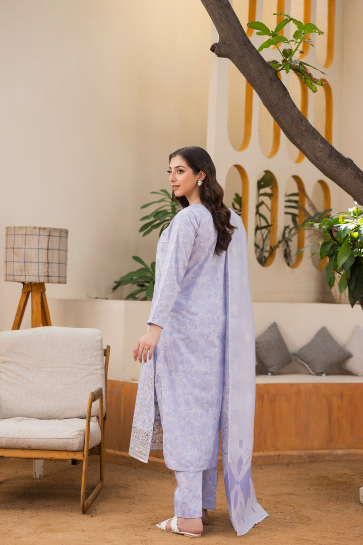 Nilofer - 3 PC Printed Dress