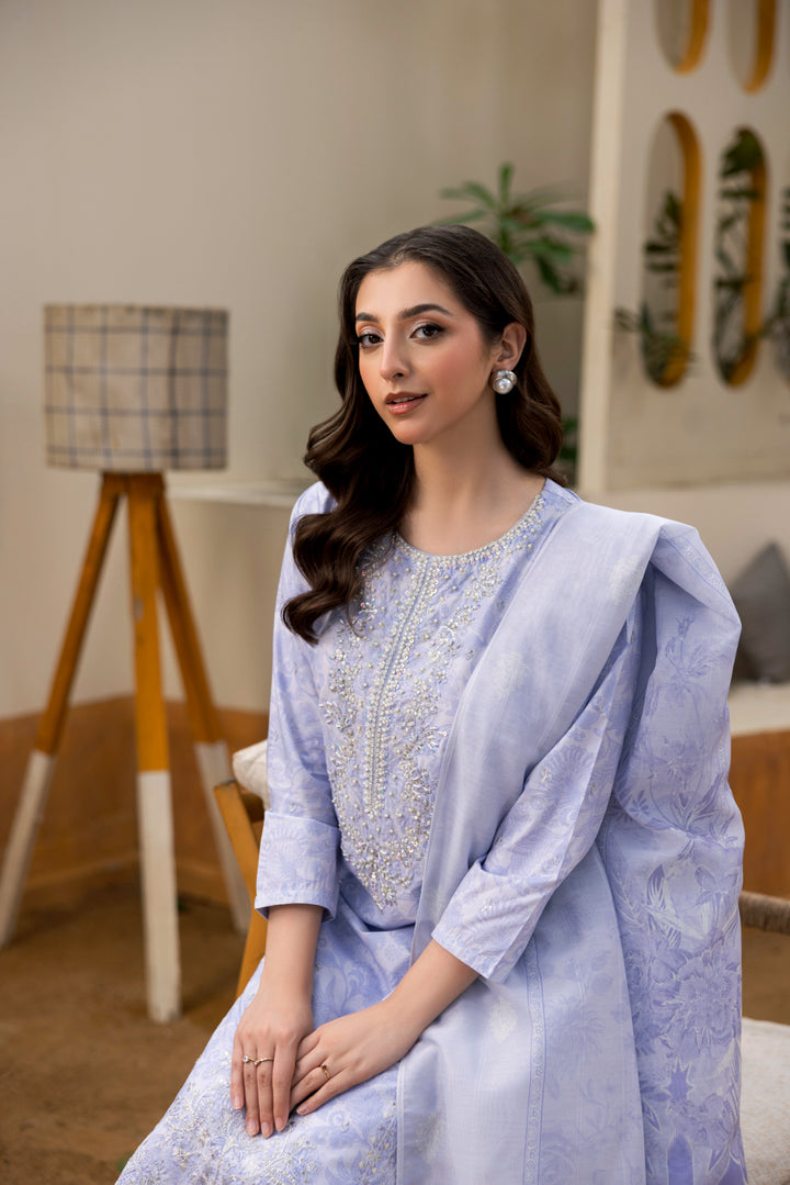 Nilofer - 3 PC Printed Dress