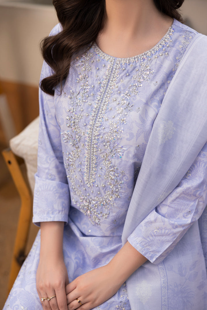 Nilofer - 3 PC Printed Dress
