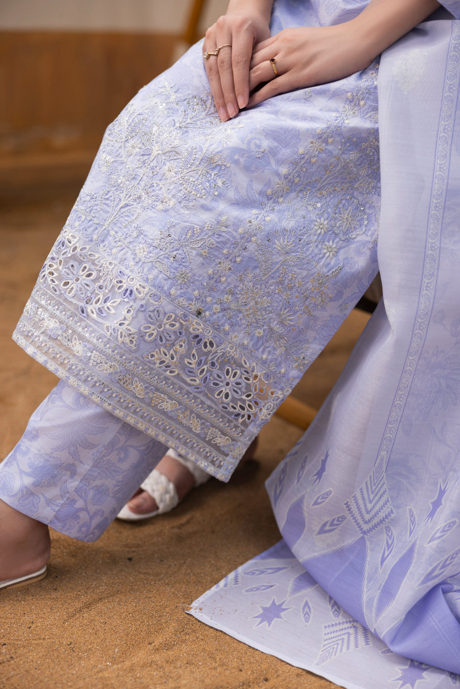 Nilofer - 3 PC Printed Dress