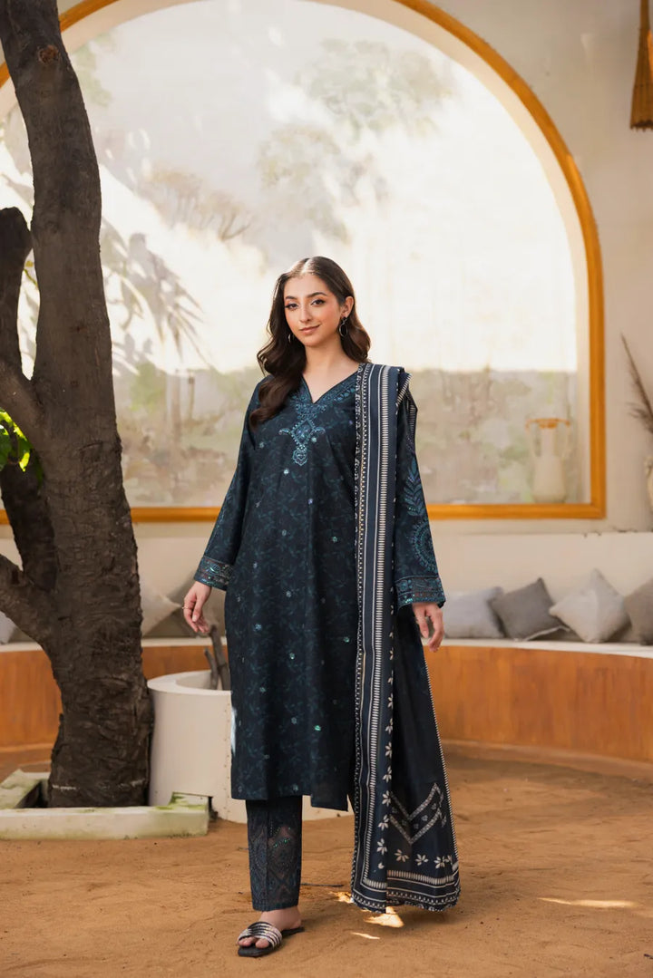 Neelam - 3 PC Printed Dress