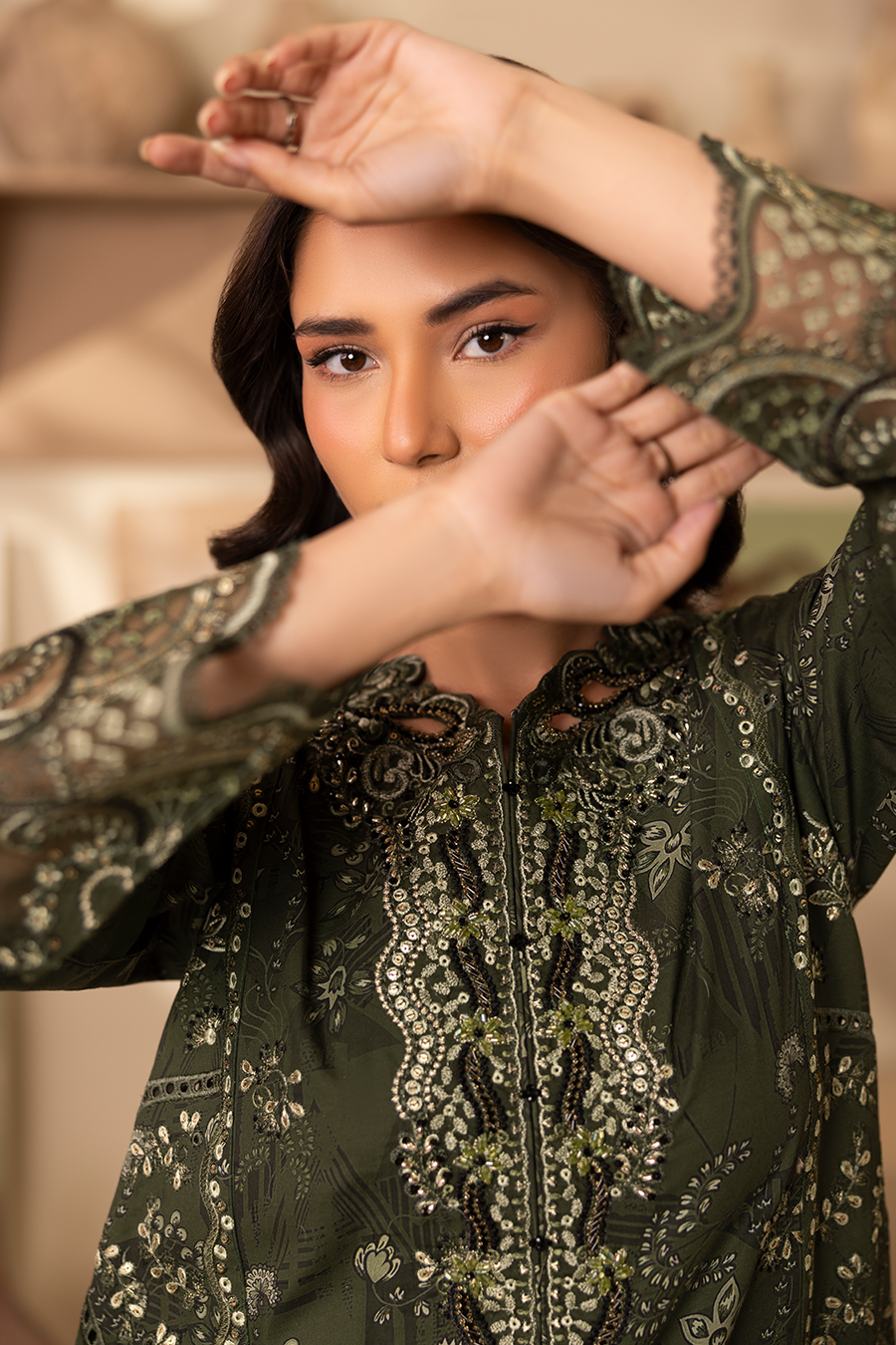 Moon Eyed - Printed Luxury Pret (3PC)