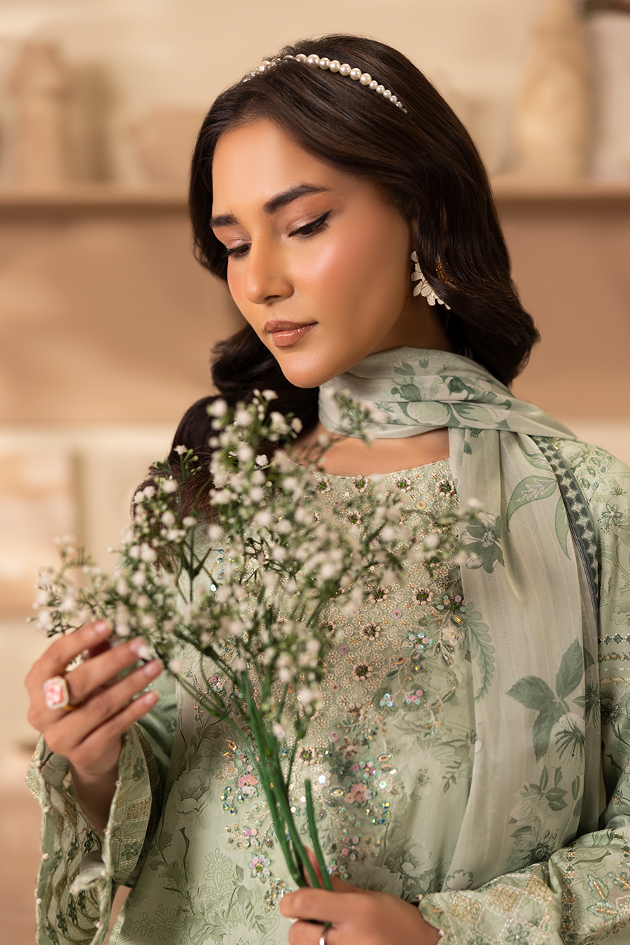 Mirzy - Printed Luxury Pret (3PC)