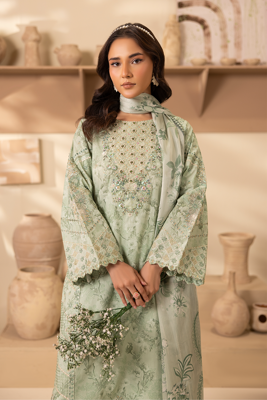 Mirzy - Printed Luxury Pret (3PC)