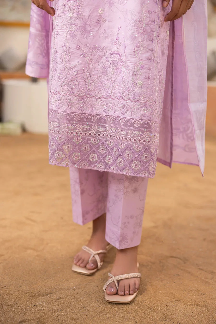 Mahrose - 3 PC Printed Dress