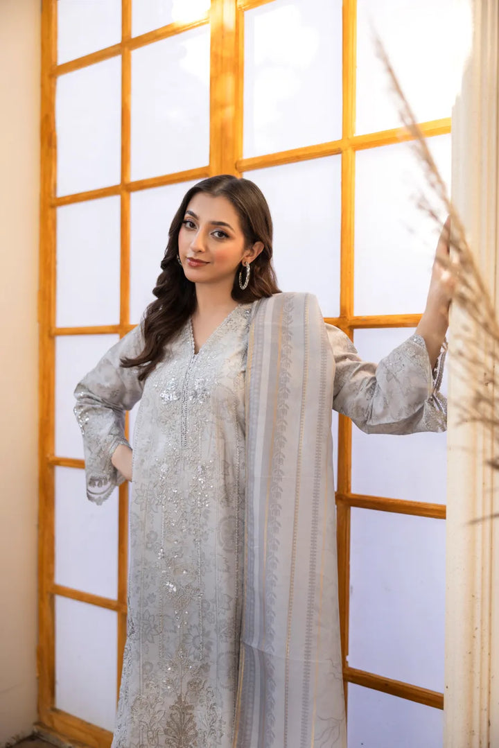 Chaandni - 3 PC Printed Dress