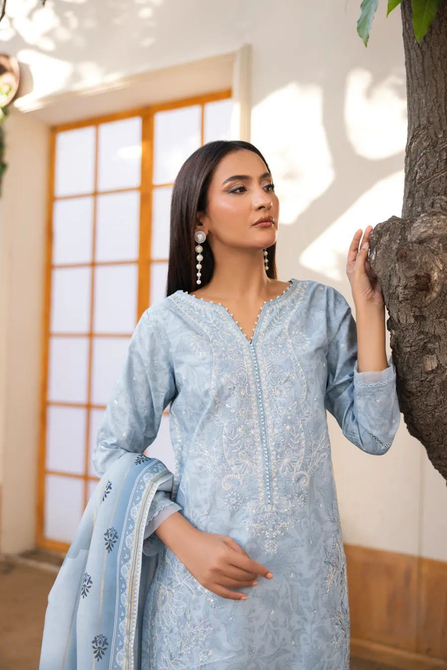 Ufaq - 3 PC Printed Dress